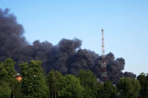 Major Fire Stock Photos