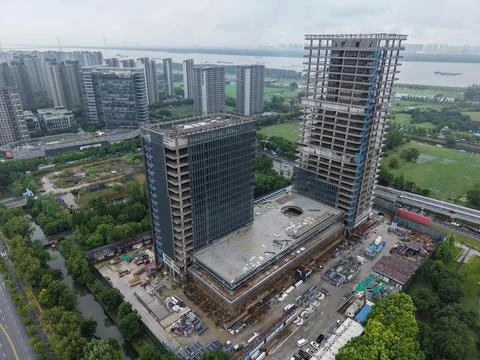 Major Future Mobility Industrial Park in Nanjing Targets Completion by Year-E Stock Photos