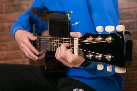 Major guitar chords Stock Photos