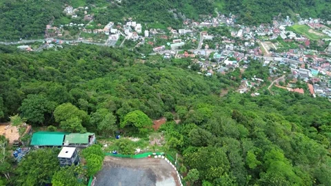 Major Landslide Due to Heavy Rainfall on Big Buddha Hill Video stock 282664076