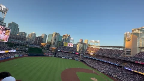 Baseball Field At A Major League Baseball Game Stock Photo