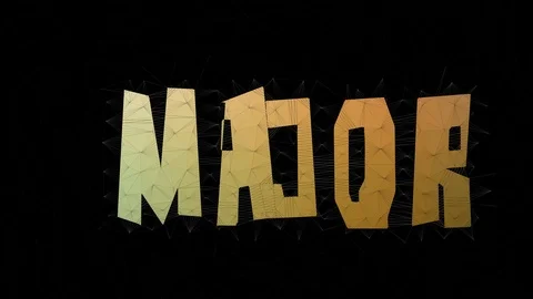 Major League Text Merging Tessellating Looping Polygons Text Morph Stock-Footage 113868423