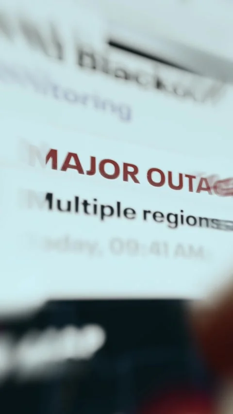Major Power Outage Affecting Multiple Regions Stock Footage 338397034