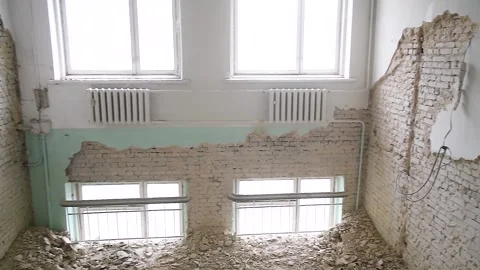 Major renovation of the premises. Stock Footage 237713829