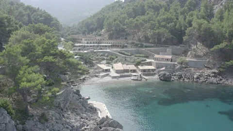 Majorca beautiful view of the Es Coll Baix beach, Spain Stock Footage 142878226