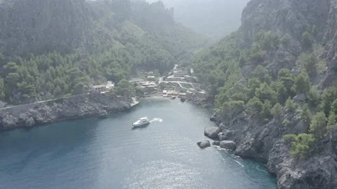 Majorca beautiful view of the Es Coll Baix beach, Spain Stock Footage 142878241