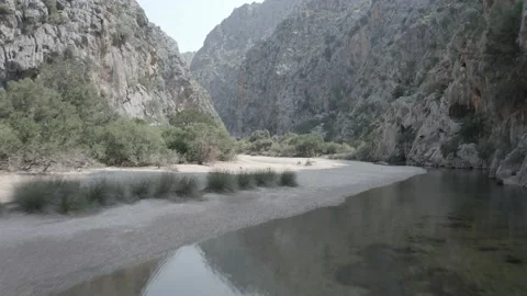 Majorca beautiful view of the Es Coll Baix beach, Spain Stock Footage 142878276
