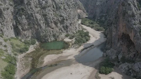 Majorca beautiful view of the Es Coll Baix beach, Spain Stock Footage 142878347