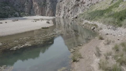 Majorca beautiful view of the Es Coll Baix beach, Spain Stock Footage 142878474