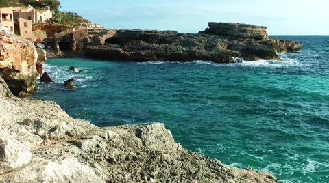 Majorca, Cala S´Almunia Stock Footage 61034498