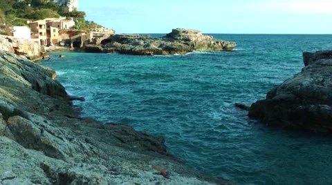Majorca, Cala S´Almunia Stock Footage 61034499