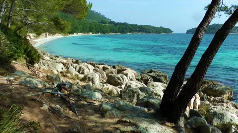 Majorca, Cap Formentor beach Stock Footage 61034043