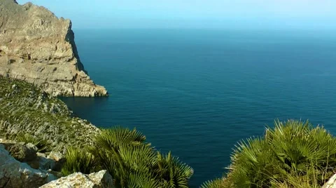 Majorca, Cap Formentor Mirador Stock Footage 61034033