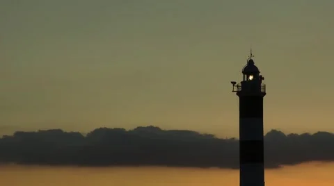 Majorca, Portocolom, lighthouse Stock Footage 61034512