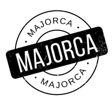 Majorca rubber stamp Stock Illustration