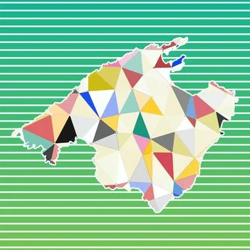 Majorca vector illustration. Majorca design on gradient stripes background... Illustrazione stock