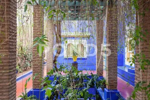 The Majorelle Garden Stock Photos