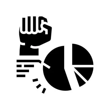 Majority rule glyph icon vector illustration Ilustración de archivo