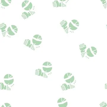 Majority rule glyph seamless pattern Ilustración de archivo