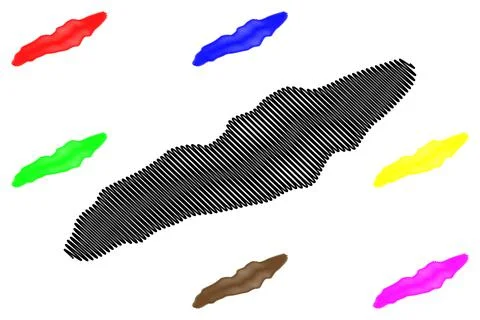 Majuli district (Assam State, Republic of India) map vector illustration, scr Stock Illustration
