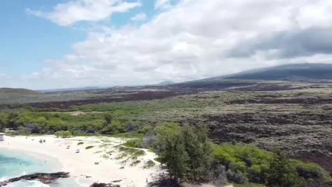 Makalawena Beach 360 View Video stock 152802896
