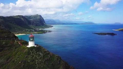 Makapu U Point Trail Oahu 01 Stock Footage 197696971
