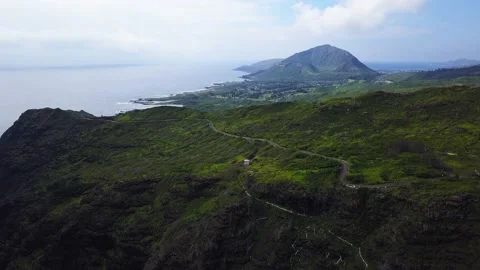 Makapu U Point Trail Oahu 03 Stock Footage 197697039