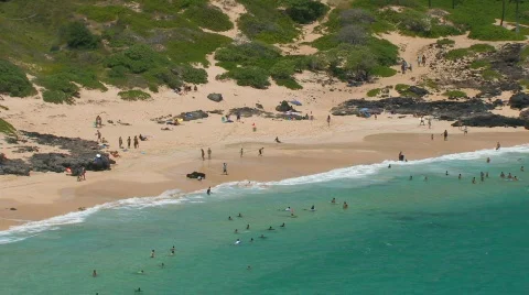 Makapuu beach hdp 스톡 동영상 459745