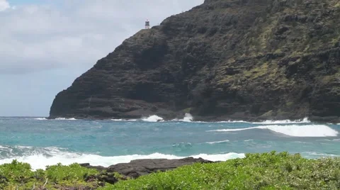 Makapu'u Lighthouse, Hawaii Video stock 45916073