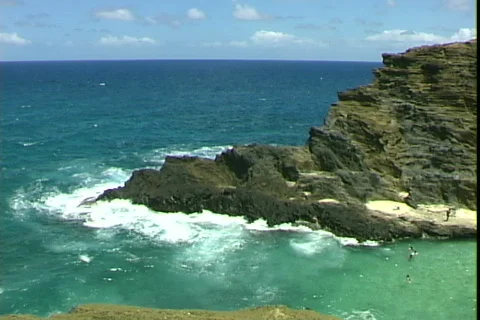 Makapuu Point-pan Stockbeeldmateriaal 818746