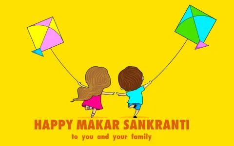 Makar Sankranti Stock Illustration