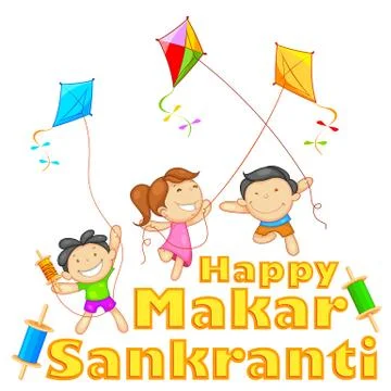 Makar Sankranti Stock Illustration