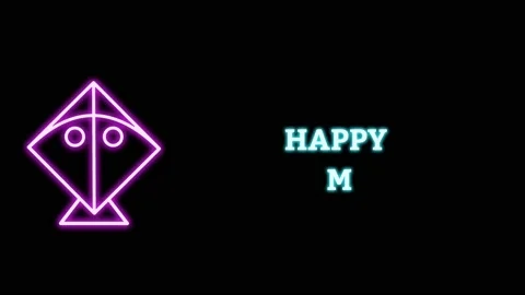 Makar sankranti light animation Stock Footage 167053094