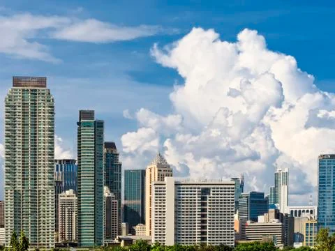 Makati skyline Stock Photos