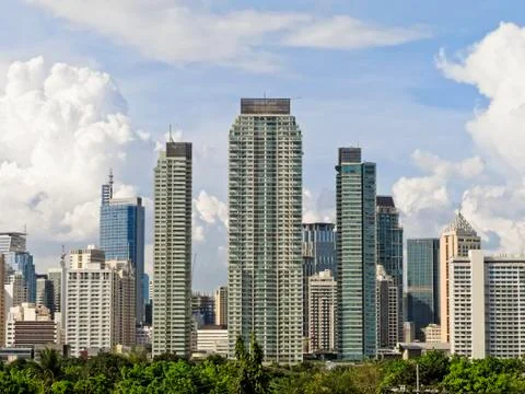 Makati skyline Foto stock