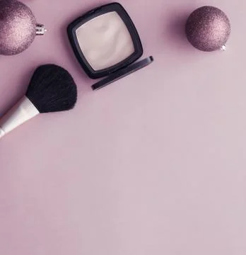 Make-up and cosmetics product set for beauty brand Christmas sale promotion,  Stock Photos