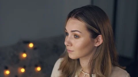 Make-up artist applying eye shadow with brush, close up Stock Footage 75457001