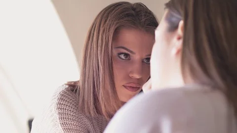 Make-up artist applying makeup Stock Footage 74765427