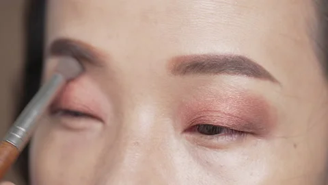 Make-up artist Video stock 163138951