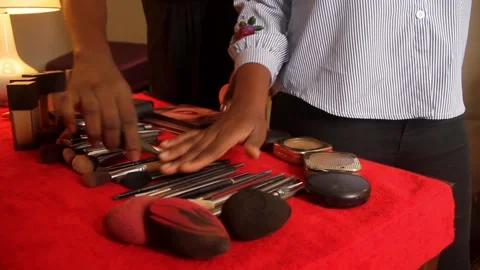 Make Up Artist Stock Footage 177116856