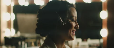 Make Up Artist With Model Stock Footage 319711448