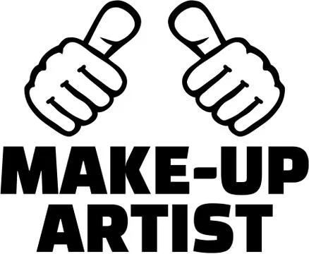 Make-up artist with thumbs Stock Illustration