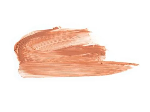 Make up base foundation brush stroke on background Stock Photos