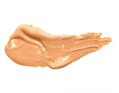 Make up base foundation brush stroke on background Stock Photos