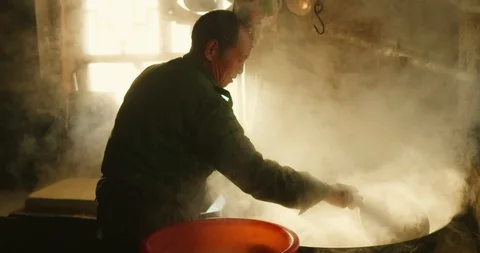 Make Bean Curd-3 Stock-Footage 97420393