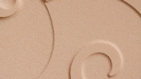 Make-up beige foundation with pattern, rotating. Cosmetic bb cream Close-up Stock Footage 167434170