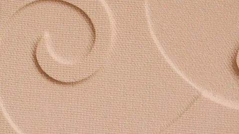 Make-up beige foundation with pattern, rotating. Cosmetic bb cream Close-up Stock Footage 168184598