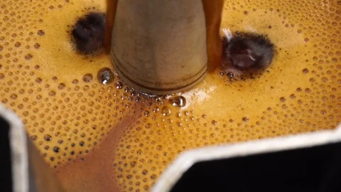 Make Better Coffee with a Moka Pot Stock Footage 127271680