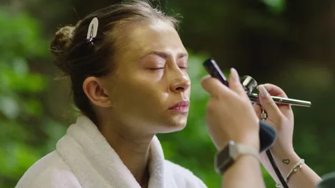 Make Up &amp; Bodypainting Stock Footage 283933841