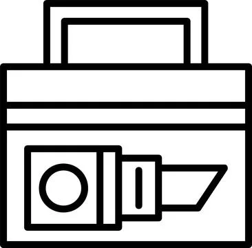 Make Up Bog Line Icon Design Illustrazione stock